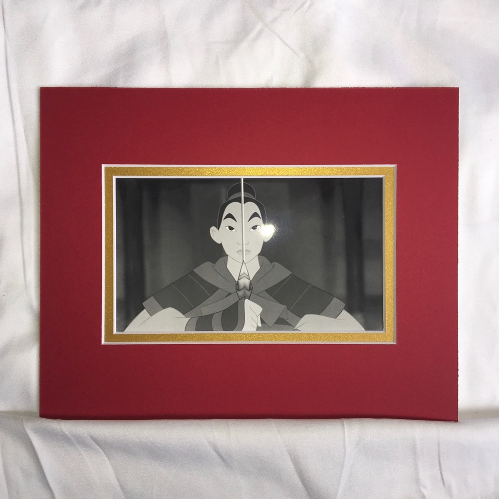 Mulan Warrior glossy art matted animated empowered